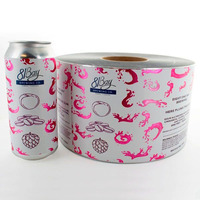 Fournisseurs d'impression d'étiquettes imperméables personnalisées de qualité supérieure autocollant de canette de bière en rouleau imprimé avec logo de marque privée