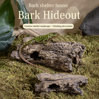 En gros, abri cylindrique d'intérieur pour reptiles, idéal pour l'escalade et la protection des animaux, style écorce, pour lézards, scorpions et araignées