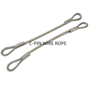 Оптовая продажа, оцинкованный стальной трос, прессованные алюминиевые детали с двумя петлями, безопасный трос из нержавеющей стали - Product Image 4