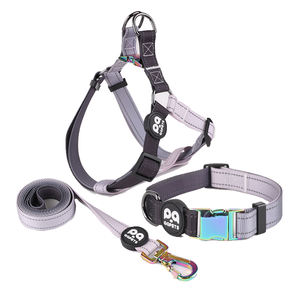 2025 INS populaire produits pour animaux de compagnie formation collares laisse copain ceinture chien harnais collier ensemble, nylon sangle chien harnais 3 pièces ensemble - Product Image 3