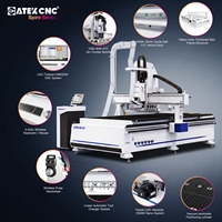 Machine de fraisage CNC CATEK Spire 2130 1325 3 axes ATC avec table à vide 2130-T pour le travail du bois, du MDF, de l'aluminium et la fabrication de meubles