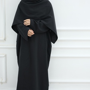 Sharut 2025 vestidos de mujer modesto Abaya último Abaya mujeres musulmanas vestido y capa Hijab <span class=keywords><strong>2</strong></span> piezas Abaya conjunto mujeres ropa islámica - Product Image 6