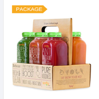 Bouteille en plastique vide de 60 ml, 100 ml, 2 oz pour shot énergétique au gingembre avec bouchons, pot à jus pour jus frais d'orange, mangue, pomme