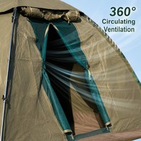 Tente de camping entièrement automatique pour 1-2 personnes, pliable, facile et rapide à installer, adaptée aux plages, camping, vente en gros disponible.