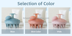 แปรงผมซิลิโคน หวีแปรงนวดหนังศีรษะ แปรงนวดผม - Product Image 5