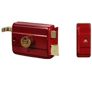 レトロな赤い鋳鉄盗難防止ロック複数の保険キー付き防水機能木製ドアの外装用 - Product Image 5