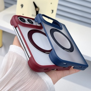 Funda Magnética Translúcida Mate Avanzada para iPhone Duo con 360 °   Soporte de Anillo con Carga Inalámbrica y Cubierta Rígida Antigolpes - Product Image 6