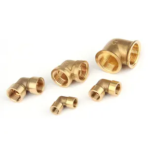The Manufacturer Can Customize The Brass Right Angle 90 Degree Inner Tooth Elbow Elbow Pipe Fitting