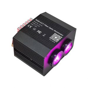 Kit de plafonnier étoilé RVBWW bicolore 12V 20W, nouvelle version améliorée, avec fibres optiques activées par le son et effets de météores RVB pour plafond de voiture - Product Image 4