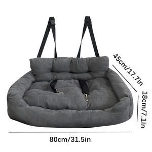 Tempat tidur anjing, dapat dilepas dan dicuci lembut kursi belakang tempat tidur penyimpanan tali hewan peliharaan mobil perjalanan tempat tidur - Product Image 5