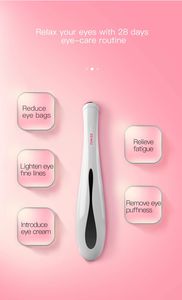 Elegante varita de mano para masaje de ojos con vibración, compresa caliente, removedor de arrugas a batería - Product Image 3