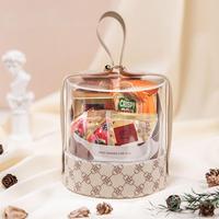 Boîte à bonbons de mariage élégante en acrylique ronde avec couvercle, porte-délices pour rassemblements romantiques et événements spéciaux