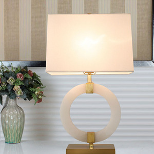 TOGETHER Home Décoratif Salon Chevet Bureau Lumière Arche Blanc Marbre Lampe De Table Designer <span class=keywords><strong>Led</strong></span> Lampe De Table - Product Image 2