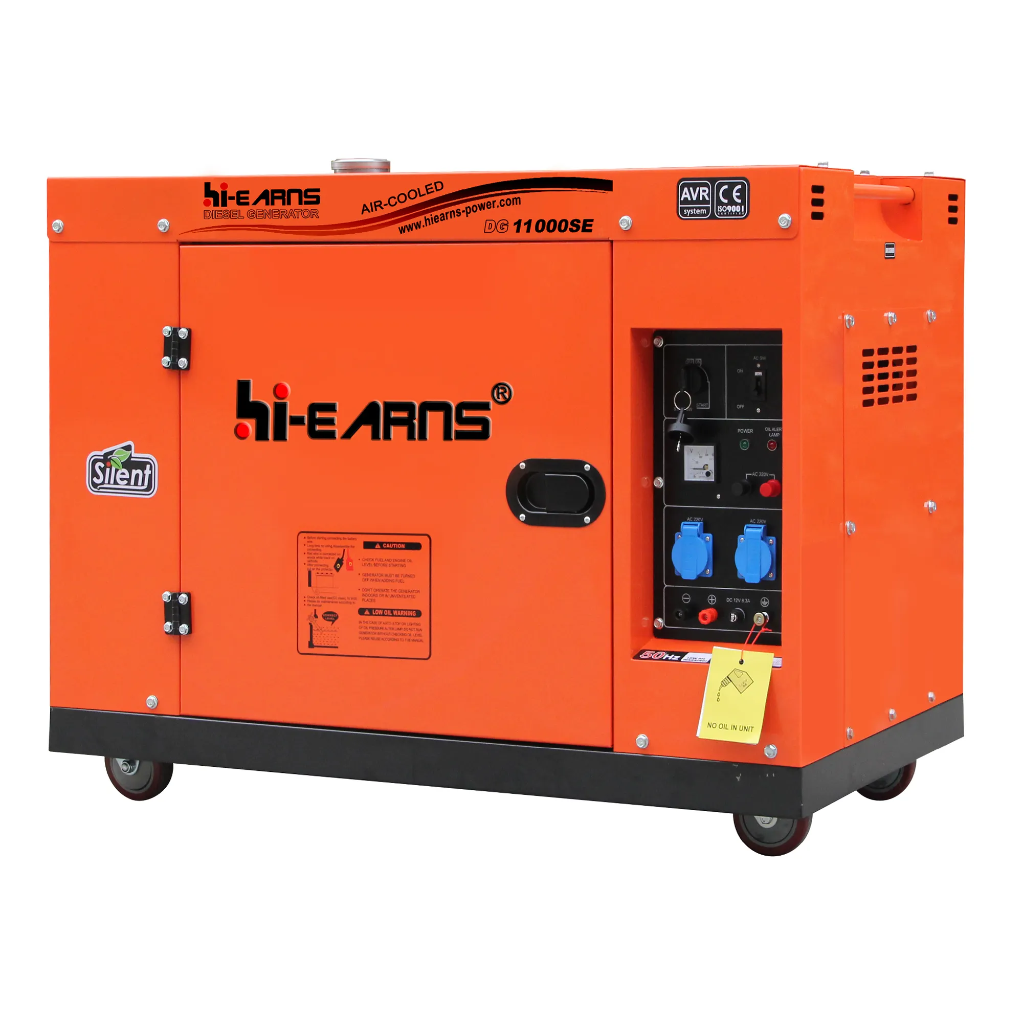 Hieanrs 6KVA 7KVA 8KVA 10kVA 12kVA 16kVA 18kVA 20kVA insonorisé silencieux groupe électrogène diesel prix