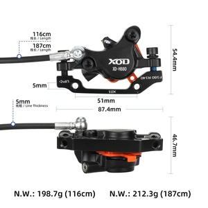 Kit de freinage hydraulique avant et arrière avec câbles de frein avant gauche XO H880 1140 mm et tuyau d'huile arrière droit H880 1840 mm F160-R140 - Product Image 2