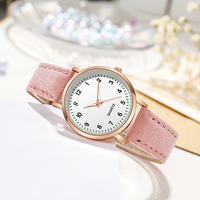 Jam Tangan Wanita LP52 Grosir Mewah Retro Sederhana Dial Kulit Tali Kulit Quartz untuk Pesona Wanita Jam Tangan Dial Kecil Relogio