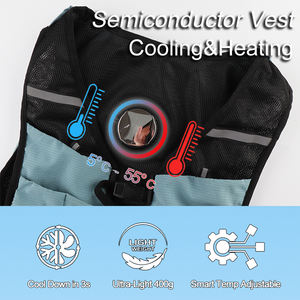 بيع بالجملة OEM الذكية التحكم في درجة الحرارة المحمولة أشباه الموصلات التبريد/سترة التدفئة للعمل الداخلي والخارجي - Product Image 5