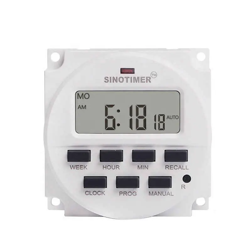 Urijk CN101A 12V 24V 110V 240V Digital LCD Power Timer Programmable Waktu Saklar Jam Alarm Cahaya timer Switch