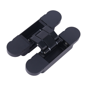 Charnières de porte modernes réglables à 180 degrés en zinc robuste à 4 trous avec fonction de fermeture amortie pour portes en bois d'épaisseur 3 mm - Product Image 1