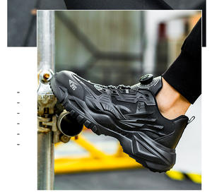 أحذية أمان شتوية سوداء بمقدمة فولاذية وزر دوار بسعر المصنع، أحذية رياضية خفيفة الوزن للرجال للعمل - Product Image 5