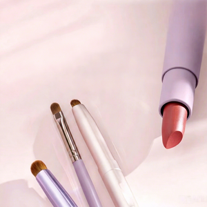 Pinceau à lèvres rétractable à poils synthétiques, applicateur de gloss, logo personnalisé, marque privée, vente en gros, pinceau de maquillage pour les lèvres individuel - Product Image 1