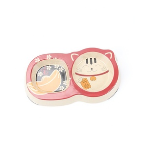 Sıcak satış çift hayvan mama kabı sağlık seramik Facebook çift <span class=keywords><strong>Pet</strong></span> köpek kedi su kasesi köpek maması kasesi - Product Image 5