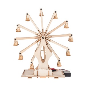 Stengel Katrol Gebouw Reuzenrad Model Diy Science Kits Speelgoed Unisex Voor Kinderen Diy Houten Puzzel Hout Educatief Speelgoed - Product Image 2