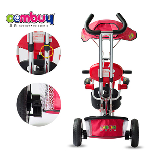 Venta caliente niños de <span class=keywords><strong>3</strong></span> ruedas paseo en coche plegable triciclo de niños en bicicleta - Product Image 4