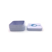 Boîte de luxe en métal avec impression personnalisée en gros emballage petite boîte cadeau carrée en fer blanc