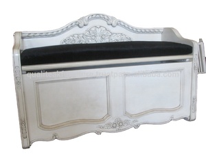 Antique victorien acajou banc d'extrémité stockage moderne pliable meubles de chambre à coucher en bois pour chambre salon hôtel salle à manger utilisation - Product Image 3