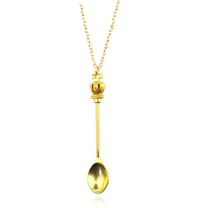 <span class=keywords><strong>Alice</strong></span> Crown Mini cuchara colgante Vintage inspirado Tiara llavero joyería regalo para mujeres niñas collar encanto bolsa accesorio - Product Image 4