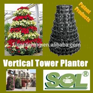 Proveedor de Macetas de Flores de China, Jardín Vertical Artificial en Torre para Pared - Product Image 3