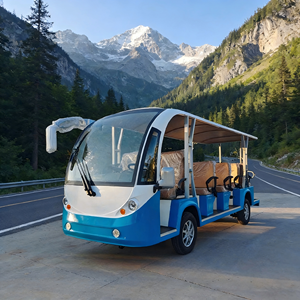 Navette électrique touristique personnalisée 20 places, moteur AC 7,5 kW, batterie 72 V 150 Ah, frein à disque hydraulique double, direction - Product Image 1