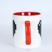 Mug à café en céramique à changement de couleur personnalisé, cadeau de la Saint-Valentin, tasse magique en céramique personnalisée