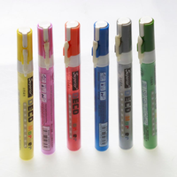 Nouvelle pompe de peinture de marqueur d'encre acrylique imperméable supérieure de 60 couleurs avec pointe de remplacement pour papier toile de bois