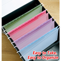 Dossiers suspendus pour documents, en papier opaque, avec onglets ajustables, format Lettre, couleurs assorties ton sur ton, pour l'organisation de documents