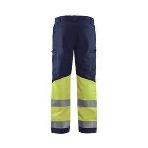 BLAKLADER - 155118118933D120 Pantalon haute visibilité Stretch Bleu marine/jaune-EAN 7330509538357 HI-VIS WORKWEAR - Product Image 2