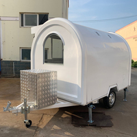 Location 8ft rue kiosque café hot dog chariot mobile cuisine pizza nourriture remorques boutique chariot camion voiture avec roues à vendre