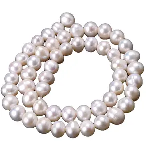 Natural Freshwater White Pearl Mother Bead High Quality Irregular Oval Loose Pearl For Jewelry Making DIY Necklace Bracelet