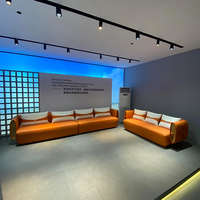 Ensemble de meubles de bar de discothèque moderne européen commercial, canapé VIP KTV, salon, cuir PU
