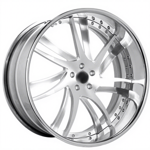 Rines Dorados para Auto 5x127 20 21 22 23 24 26 Pulgadas, Rines de Aleación de Lujo Forjados en Oro Rosa Cromado para Chevy Silverado <span class=keywords><strong>Mansory</strong></span> - Product Image 3