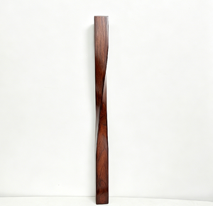 Componentes de Escalera de Madera de Caucho, Balaustre en Espiral, Perno Eden, Tradicional, Duradero, para Accesorios de Muebles - Product Image 1