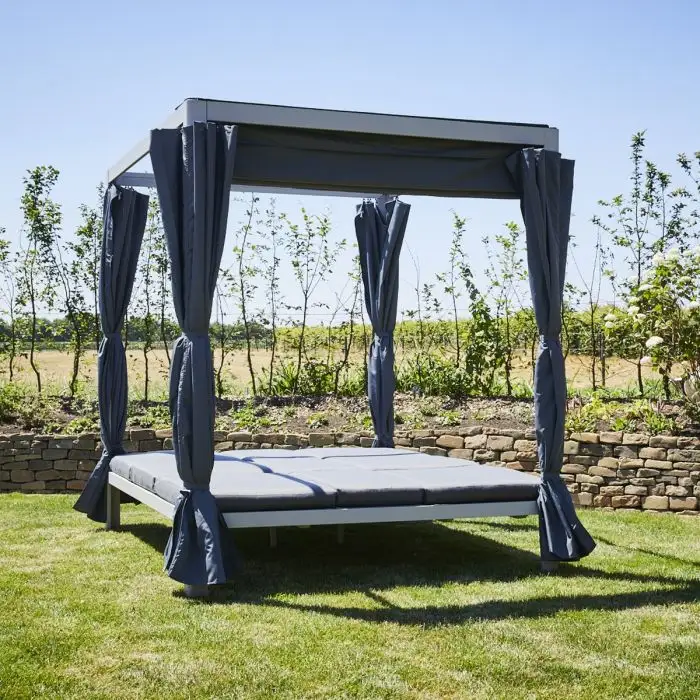 Hoge Kwaliteit Moderne Outdoor Lounge Stoel Ligbed-Eucalyptus Hout Tuinmeubilair