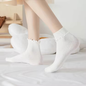 جوارب نسائية من ألياف الخيزران غير رسمية للحفلات المدرسية اليومية جوارب الاختيار الأول - Product Image 4