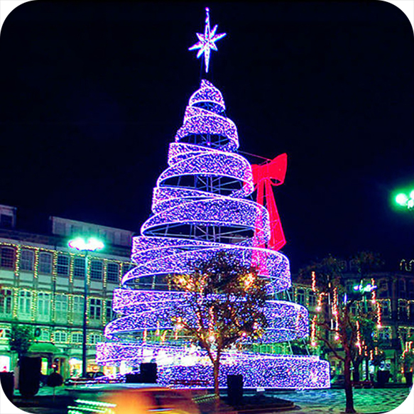 Custom Outdoor Artificial Giant Christmas Tree Commercial