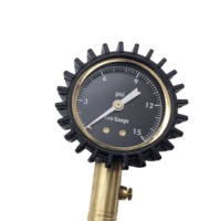Manomètre de pression des pneus de voiture haute précision en cuivre, simple d'utilisation, 100 PSI, avec tuyau, fonction de dégonflage rapide, luminescent dans le noir