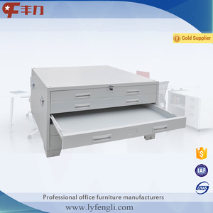 Meuble de bureau en acier pour cartes A0/A1, classeur à plat multicouche, armoire à cartes et à dessins à 5 tiroirs - Product Image 3