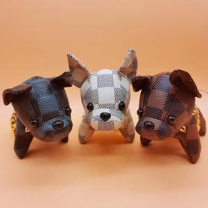 بيع مباشر من المصنع: سلسلة مفاتيح جلدية على شكل كلب صغير، زينة للحقائب، سلسلة مفاتيح على شكل كلب بولدوغ - Product Image 2