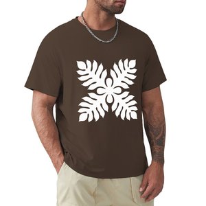 MOQ=1, T-shirt pour <span class=keywords><strong>homme</strong></span> en coton 100% de qualité supérieure à manches courtes avec impression <span class=keywords><strong>sur</strong></span> le devant, design de courtepointe hawaïenne, personnalisation directe d'usine, taille plus - Product Image 4