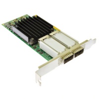 Kartu Jaringan ConnectX-4 EN Chip 100GbE QSFP28 Dual Port PCIe 3.0 X16 Antarmuka Komponen Komputer MCX416A-CCAT